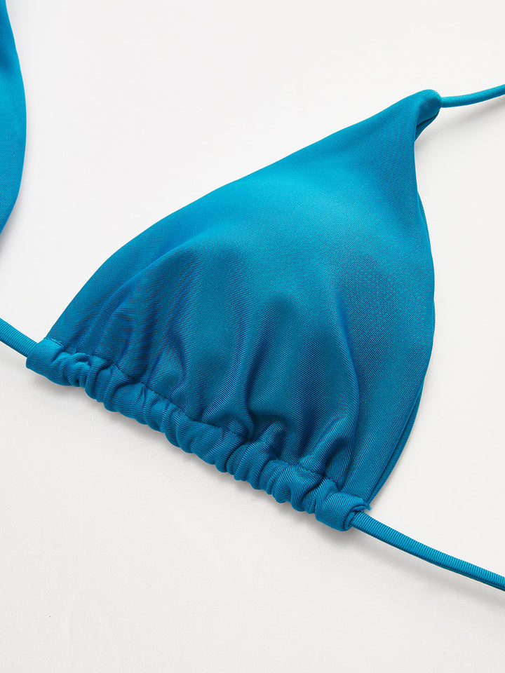 Triangle Top and Two Bottom Style Bikini Set  Liora Lane Boutique Bikini Sets