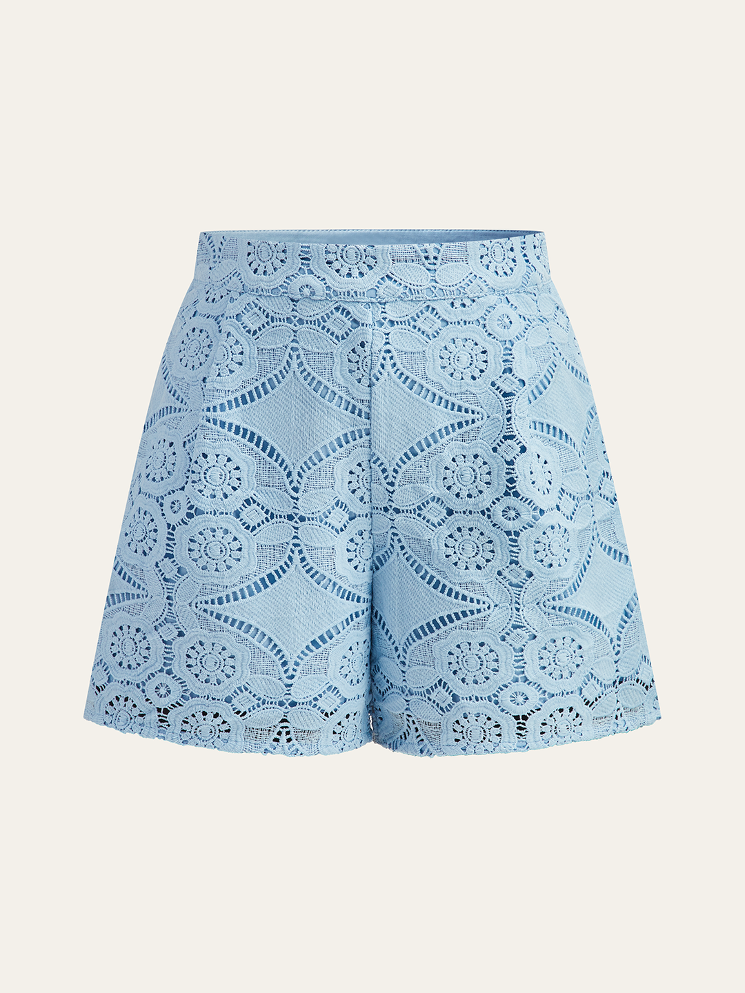 Lace Puff Sleeve Shorts Set Without Belt  Liora Lane Boutique Short Sets