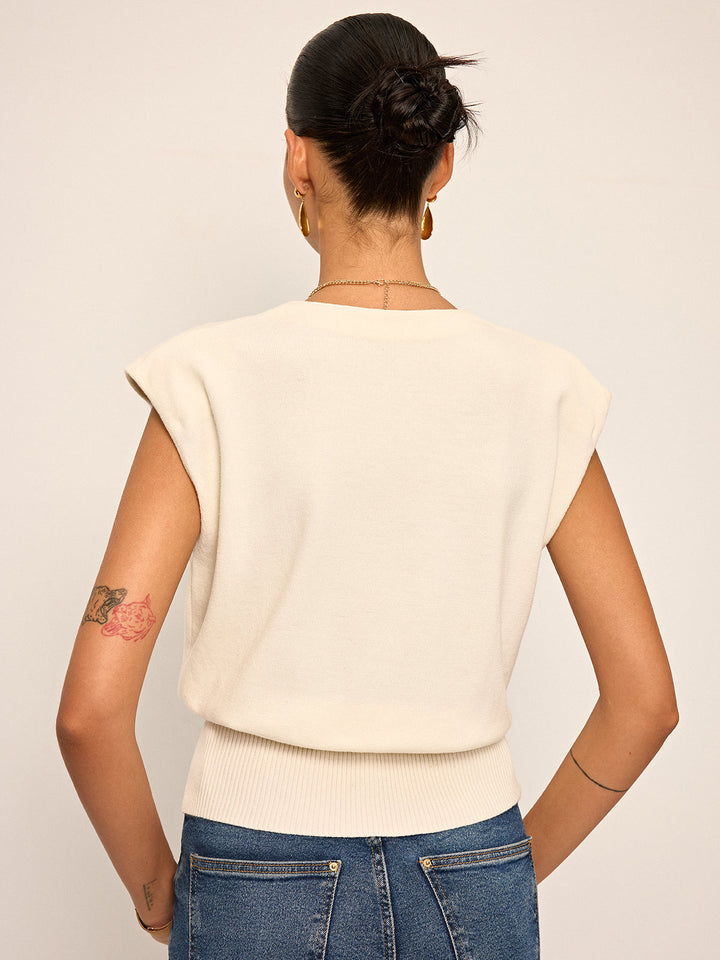 Asymmetric Two-Way Wear Knit Vest  Liora Lane Boutique Cardigans