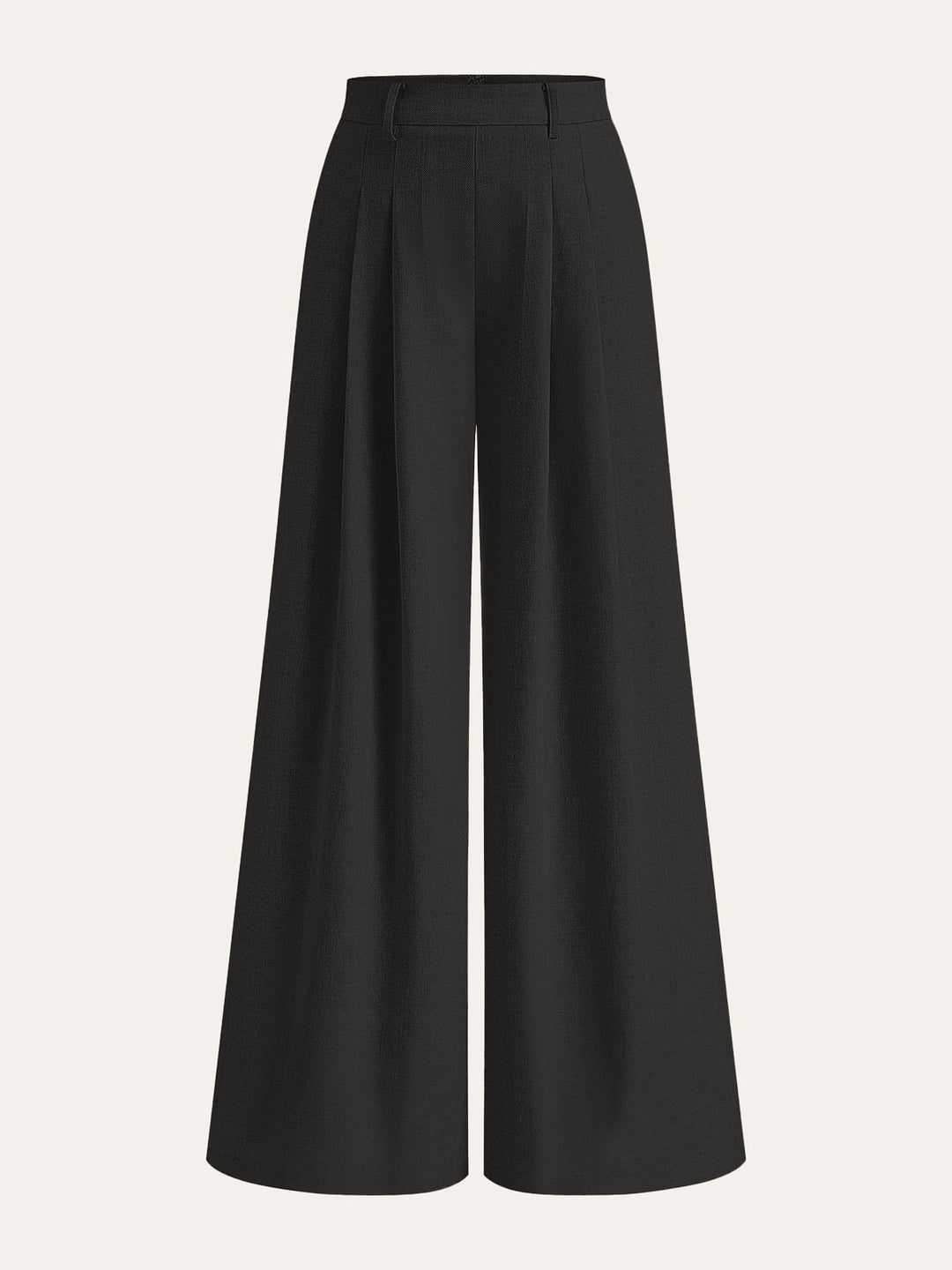 Linen Blend Wide-Leg Pants  Liora Lane Boutique Pants Black / XL 52.00