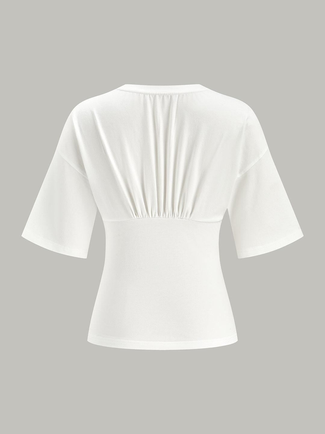 Cinched Waist Half Sleeve Top  Liora Lane Boutique T-Shirts
