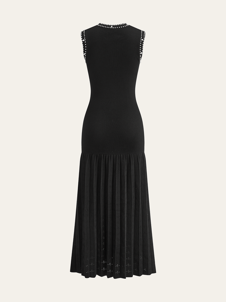 Pearl Trimmed Knit Midi Dress  Liora Lane Boutique Sweater Dresses