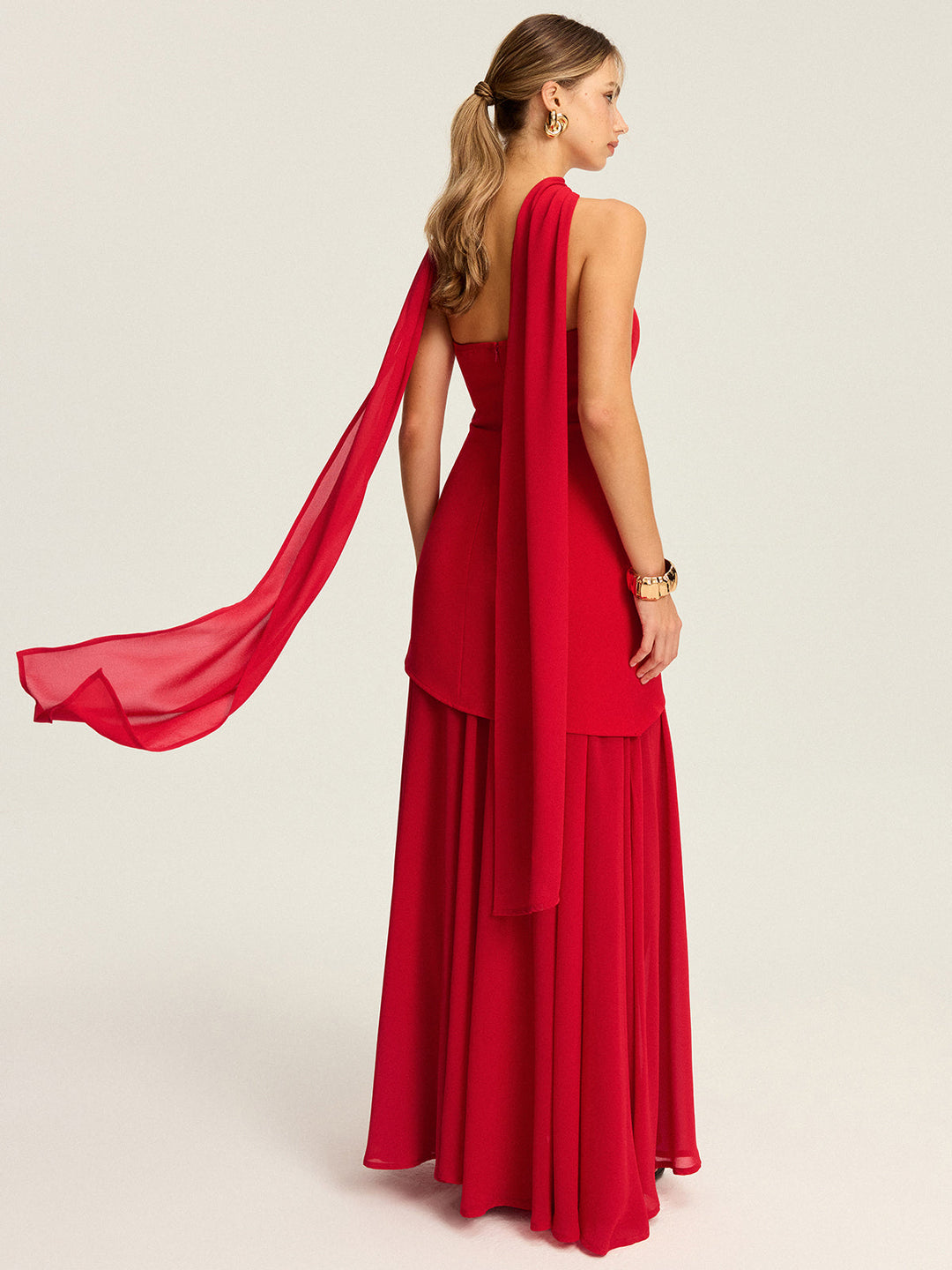 Strapless High-Slit Maxi Dress  Liora Lane Boutique Dresses