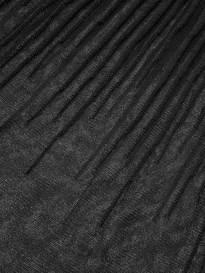 Mesh Hem Ribbed Knit Mermaid Skirt  Liora Lane Boutique Sweater Skirts