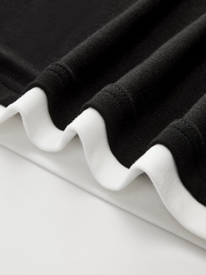 Contrast Trim Long Sleeve T-Shirt  Liora Lane Boutique T-Shirts