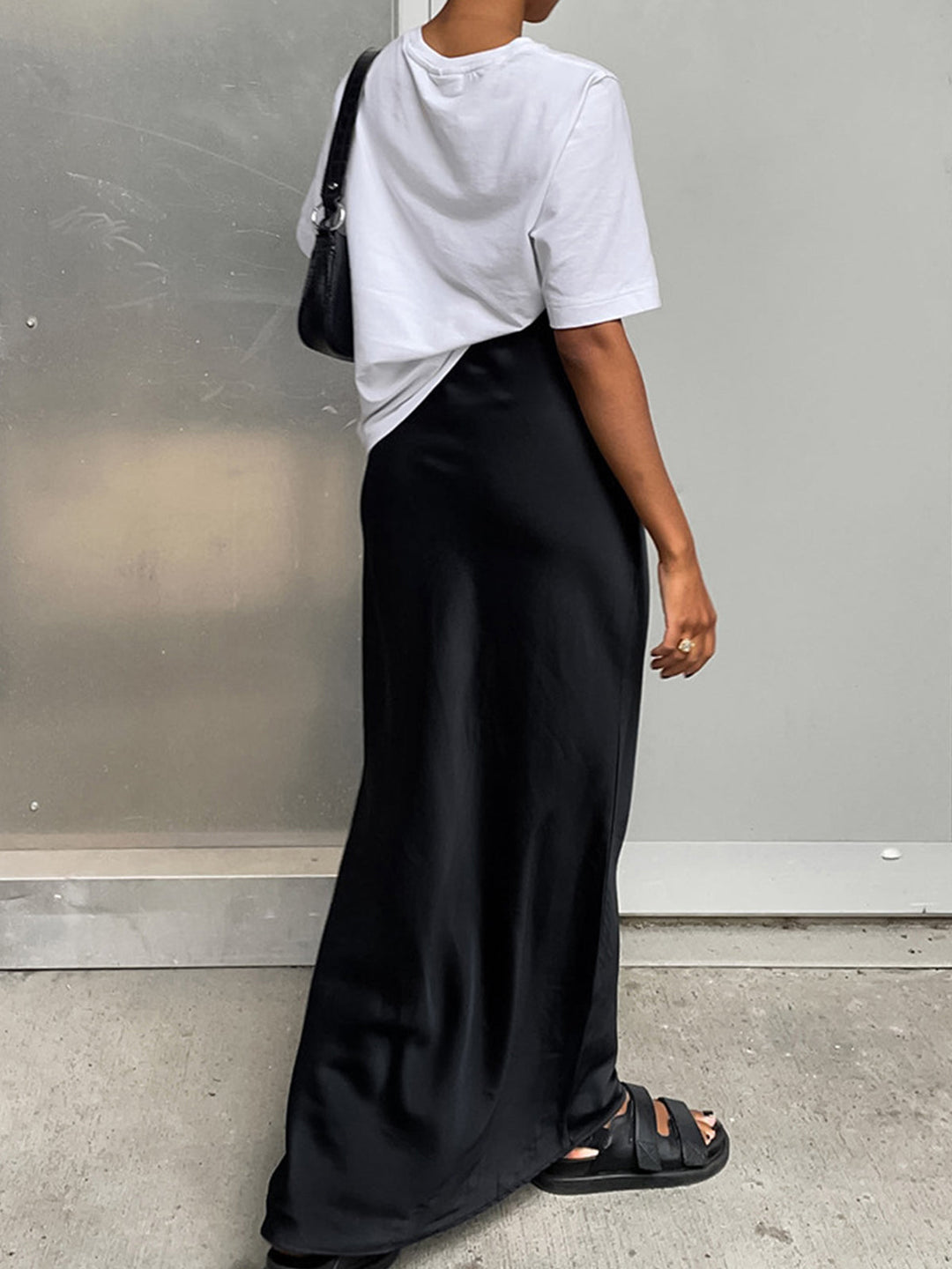 Utility Satin Maxi Skirt  Liora Lane Boutique Skirts
