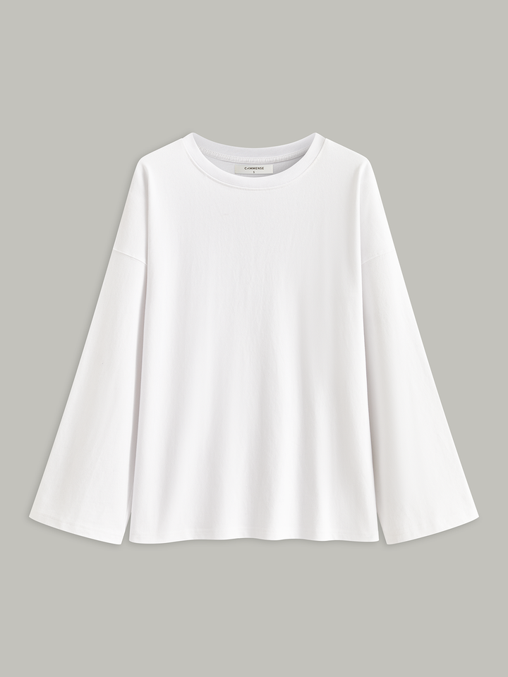 Long Sleeve Cotton T-Shirt  Liora Lane Boutique T-Shirts