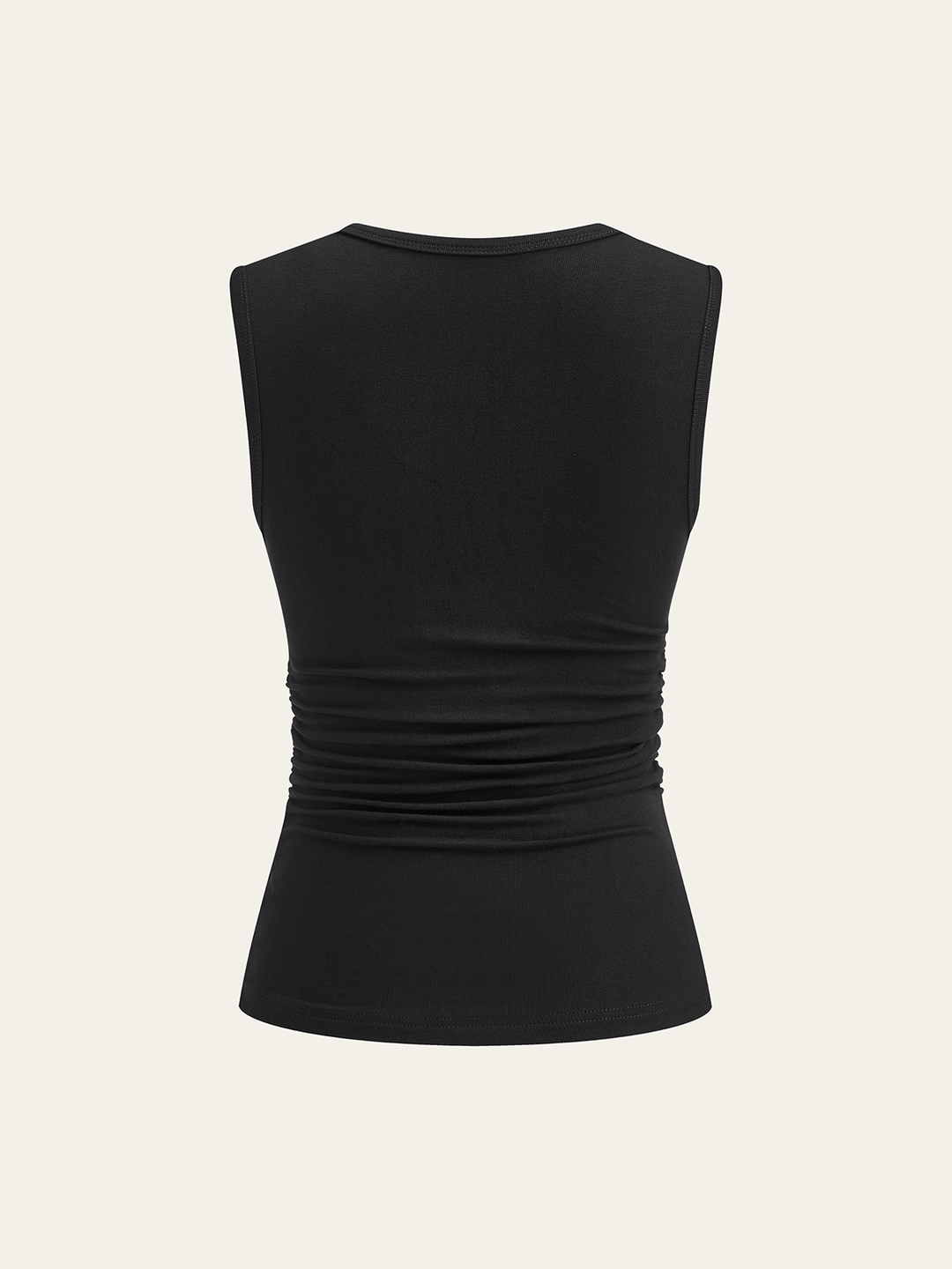 Asymmetric Ruched Top with Buckle Detail  Liora Lane Boutique T-Shirts