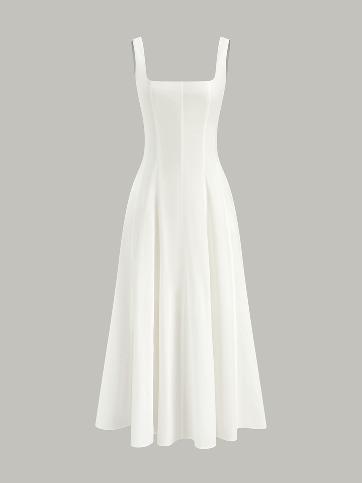 Cotton Maxi Dress with Lace-Up Back  Liora Lane Boutique Dresses
