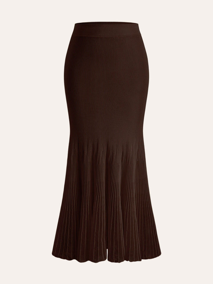 Mesh Panel Pleated Skirt  Liora Lane Boutique Sweater Skirts