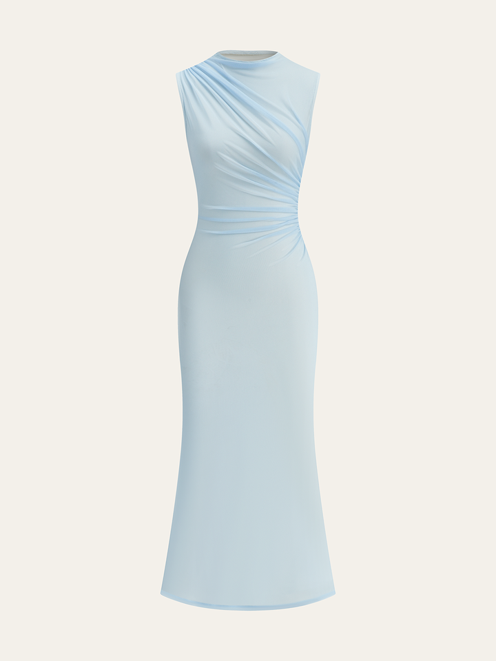 Gradient Mesh Backless Maxi Dress  Liora Lane Boutique Dresses LightBlue / XL 38.00