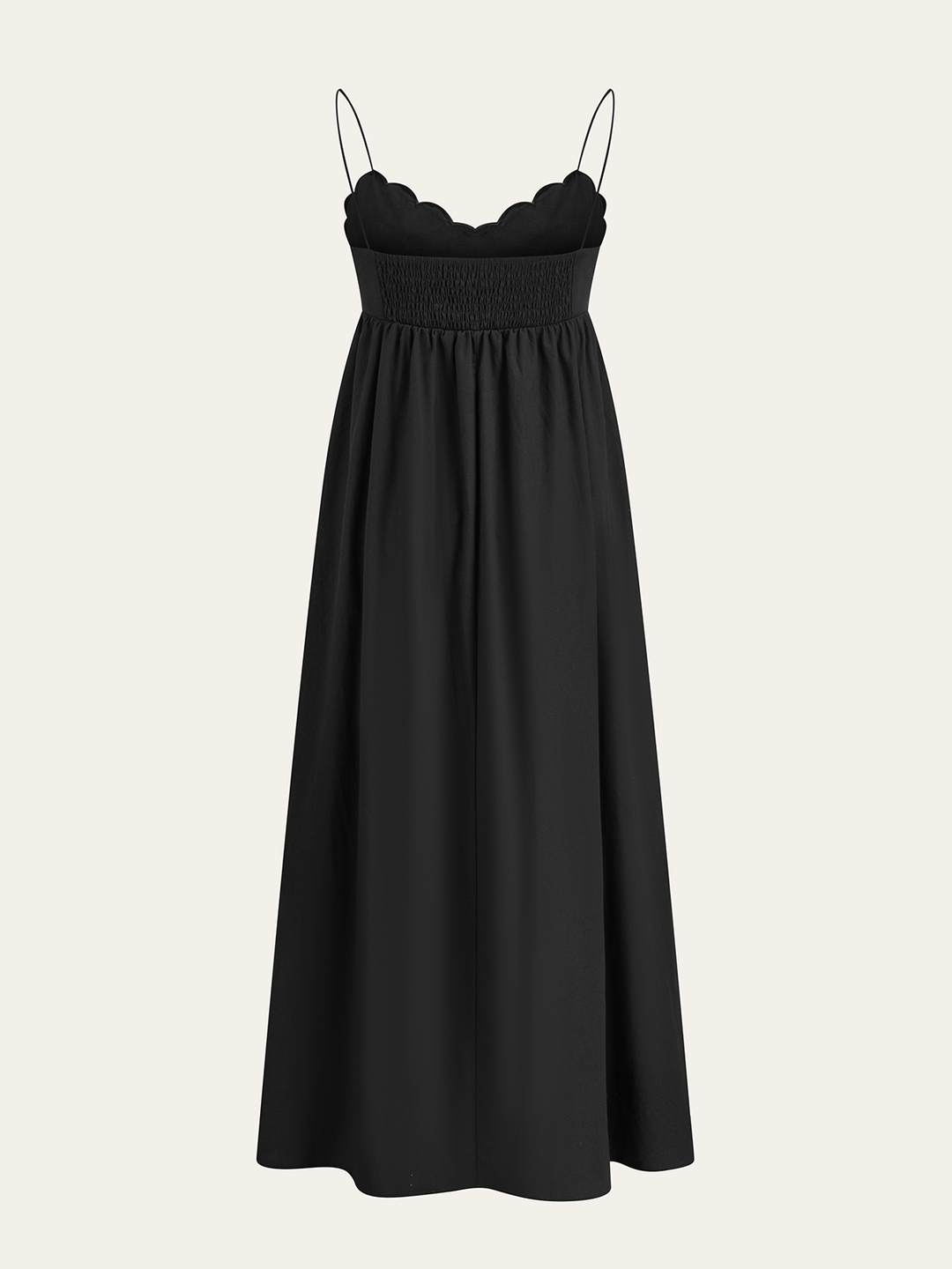 Embroidered Shirred Spaghetti Strap Long Dress  Liora Lane Boutique Dresses