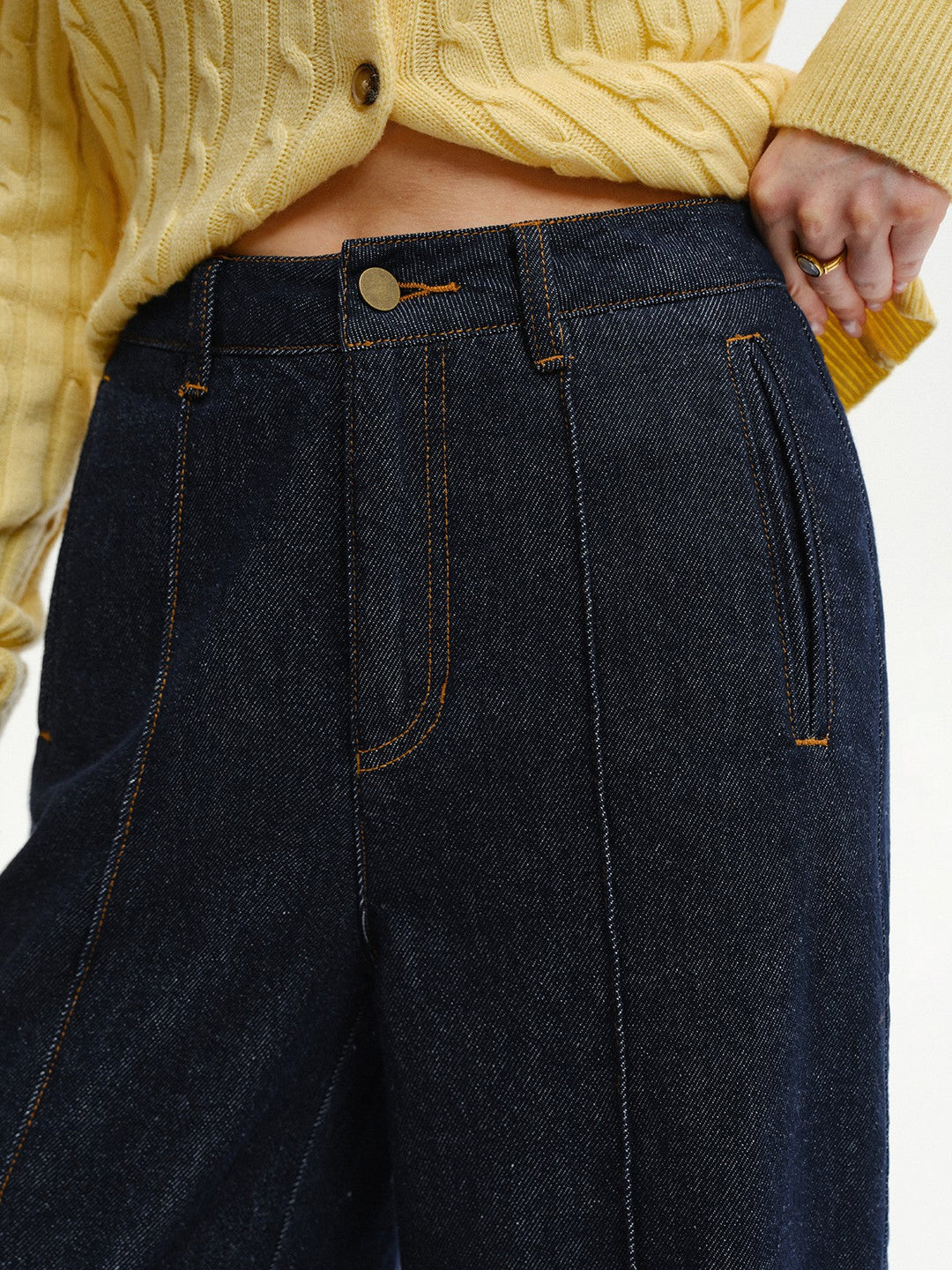 High-Waist Wide-Leg Denim Jeans  Liora Lane Boutique Jeans