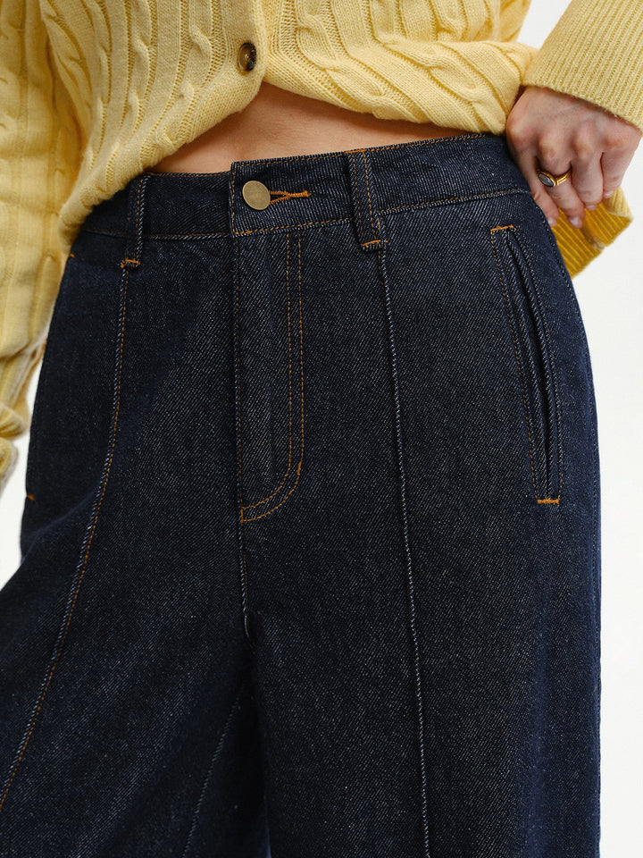 High-Waist Wide-Leg Denim Jeans  Liora Lane Boutique Jeans