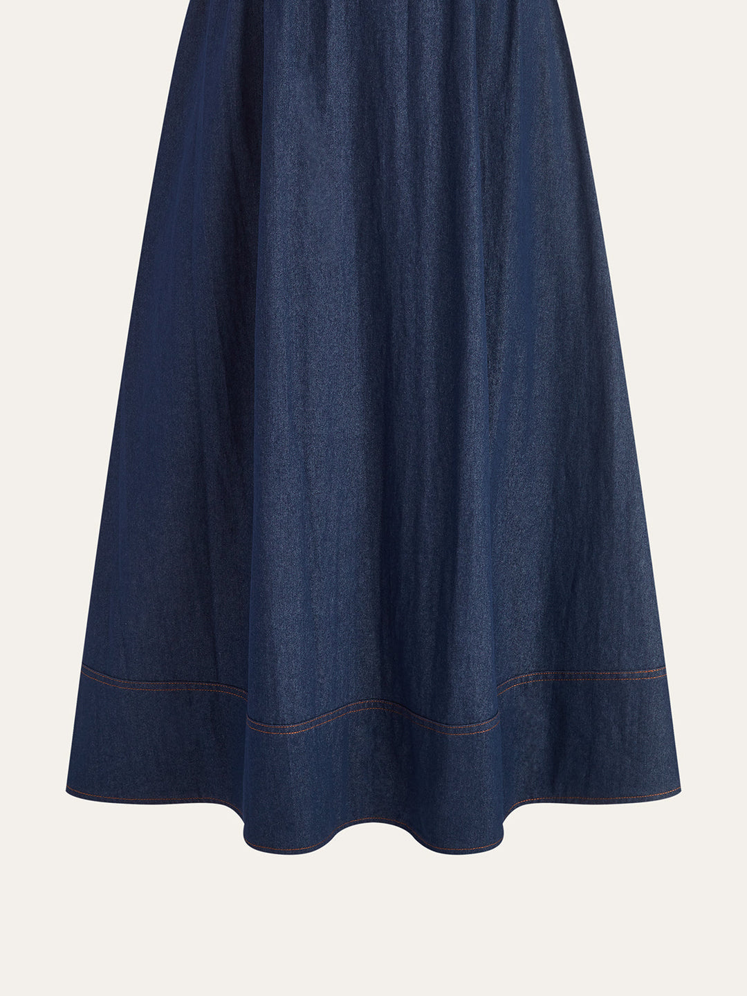 Lace Trim Denim Cami Maxi Dress  Liora Lane Boutique Dresses