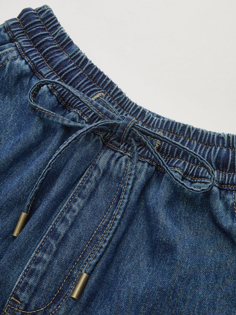 Denim Drawstring Waist Wide-Leg Pants  Liora Lane Boutique Jeans