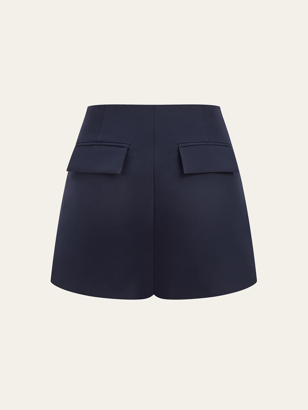 Metal Detail Asymmetric Skort  Liora Lane Boutique Shorts