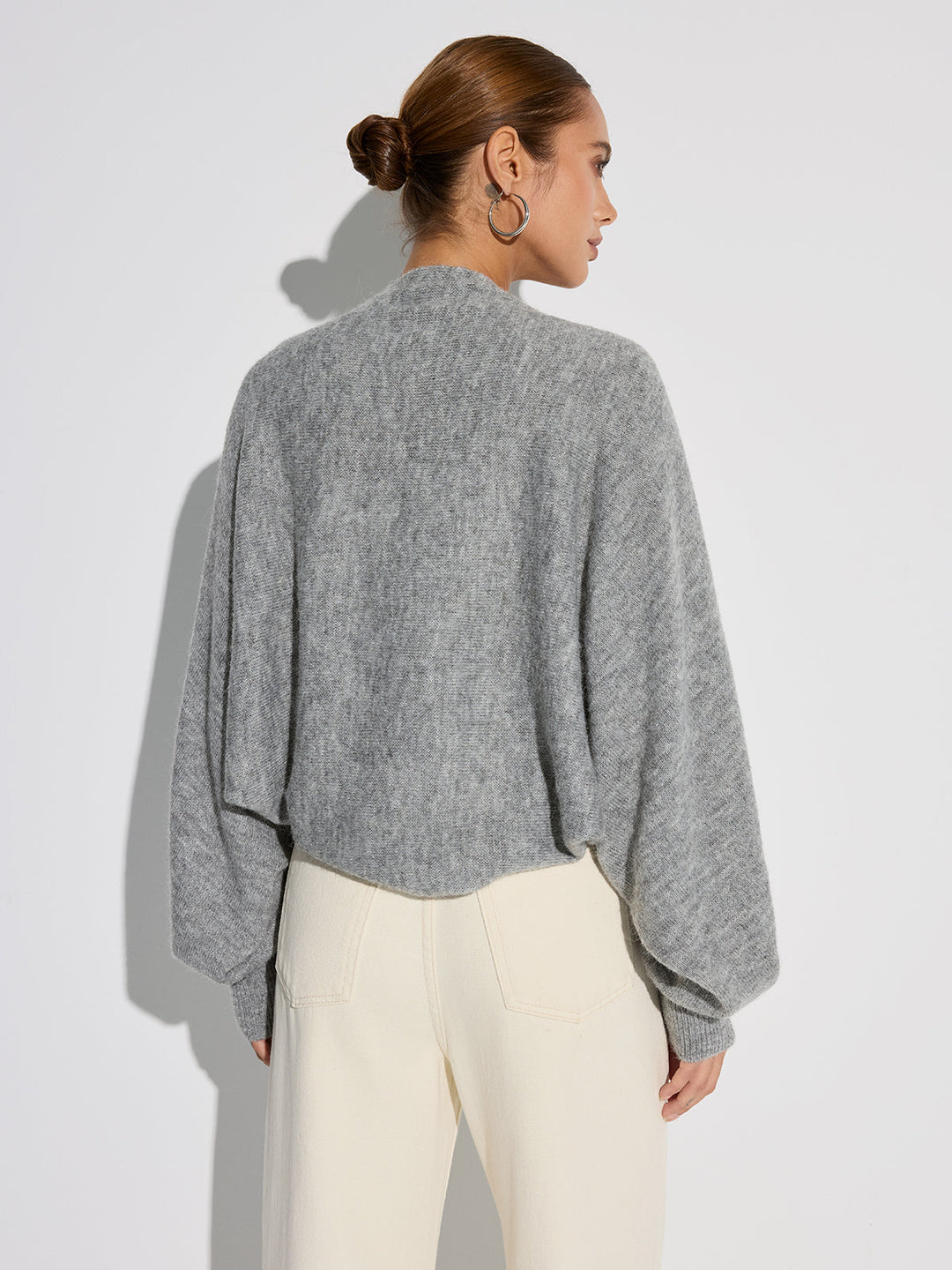 Wool Blend Oversized Batwing Sleeve Cardigan  Liora Lane Boutique Cardigans