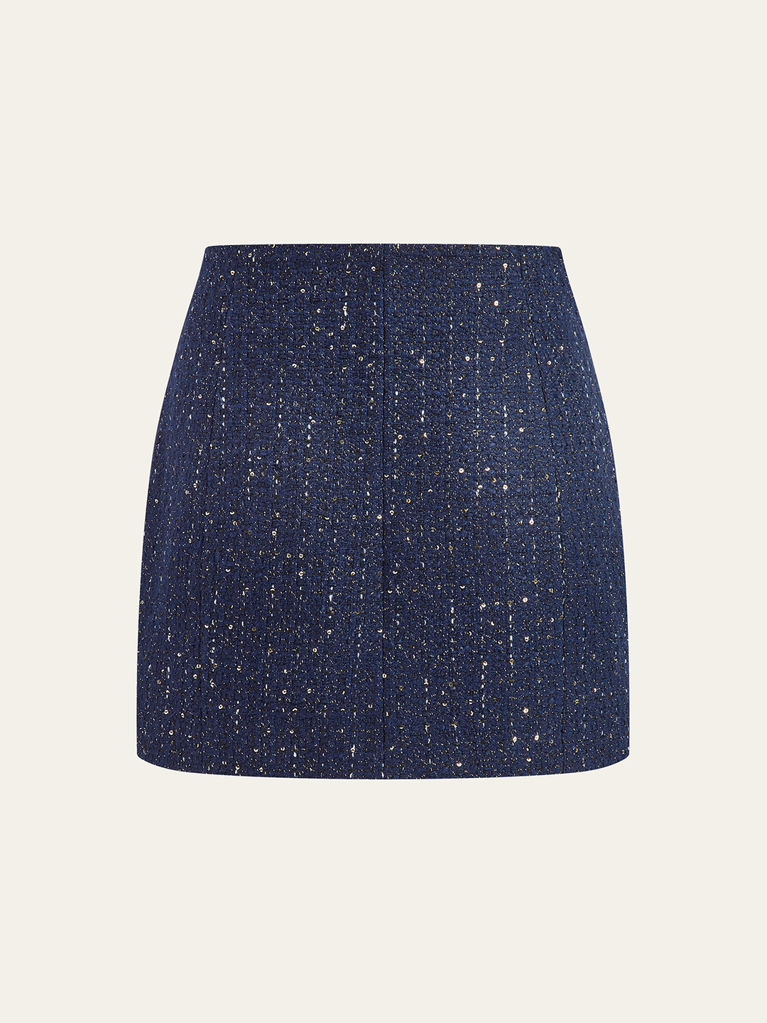 Sequin Tweed Mini Skirt with Decor Pocket  Liora Lane Boutique Skirts