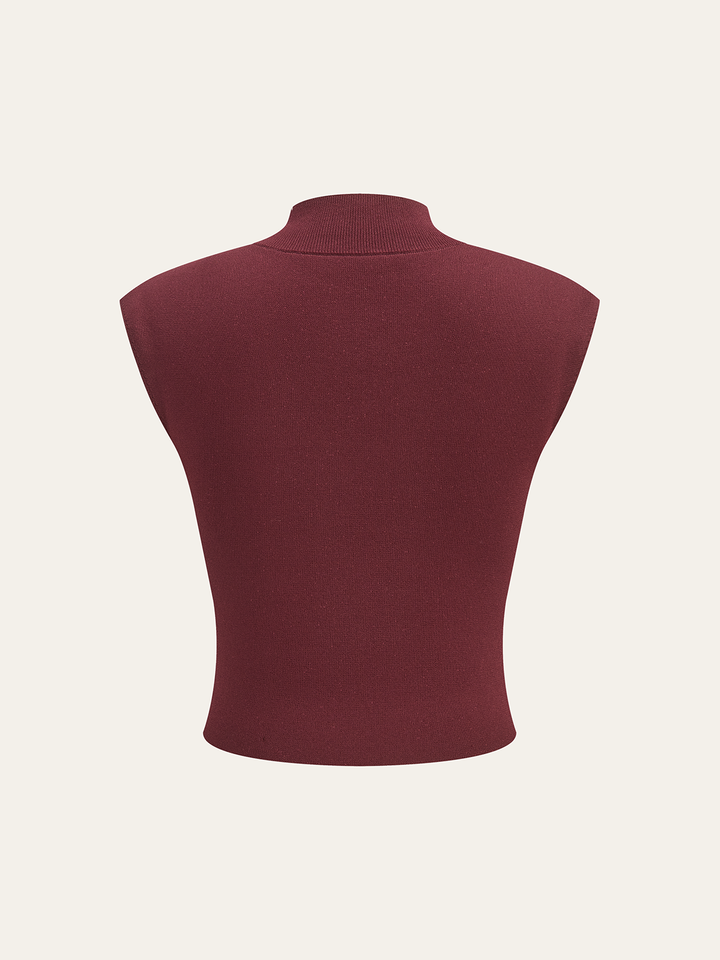 Mock Neck Sleeveless Top and Pleated Midi Skirt Set  Liora Lane Boutique Skirt Sets