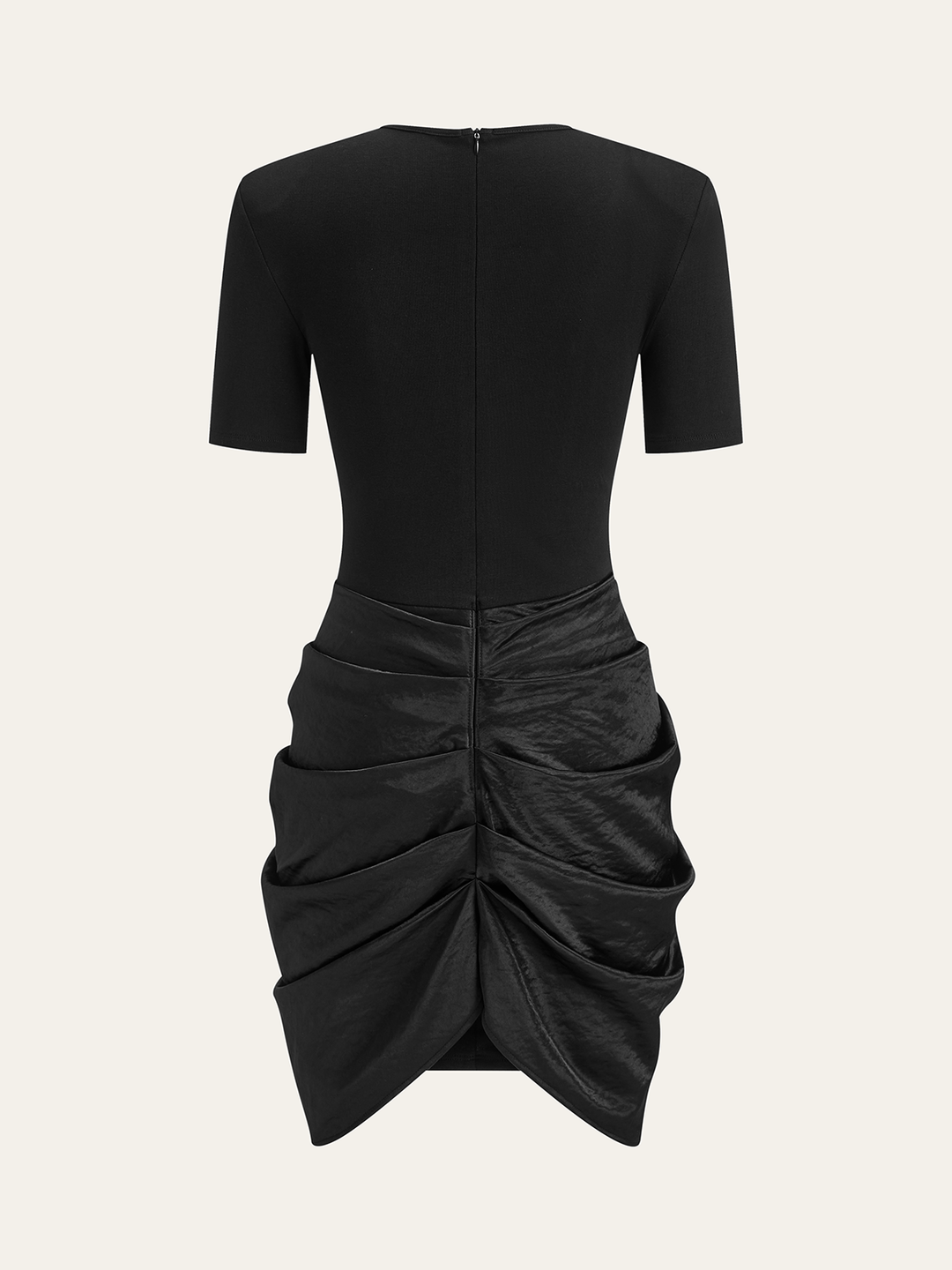 Short Sleeve Ruched Metal Buckle Dress  Liora Lane Boutique Dresses