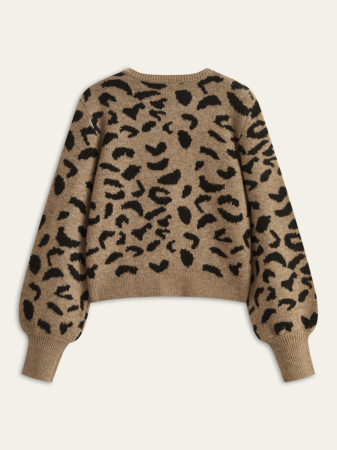 Leopard Bow Tie Knit Top  Liora Lane Boutique Knit Outerwear