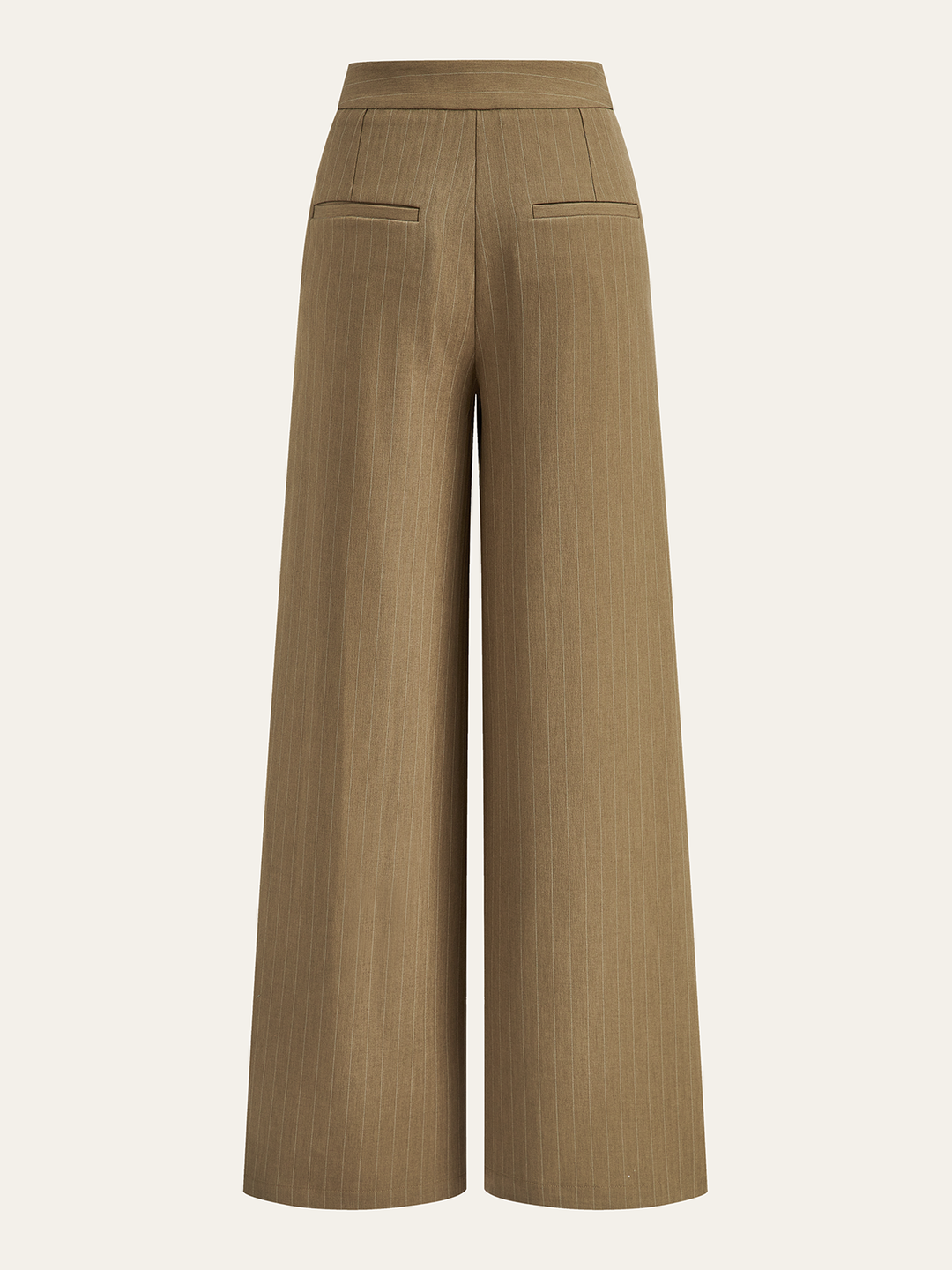 Pleated Pinstriped Wide-Leg Pants  Liora Lane Boutique Pants