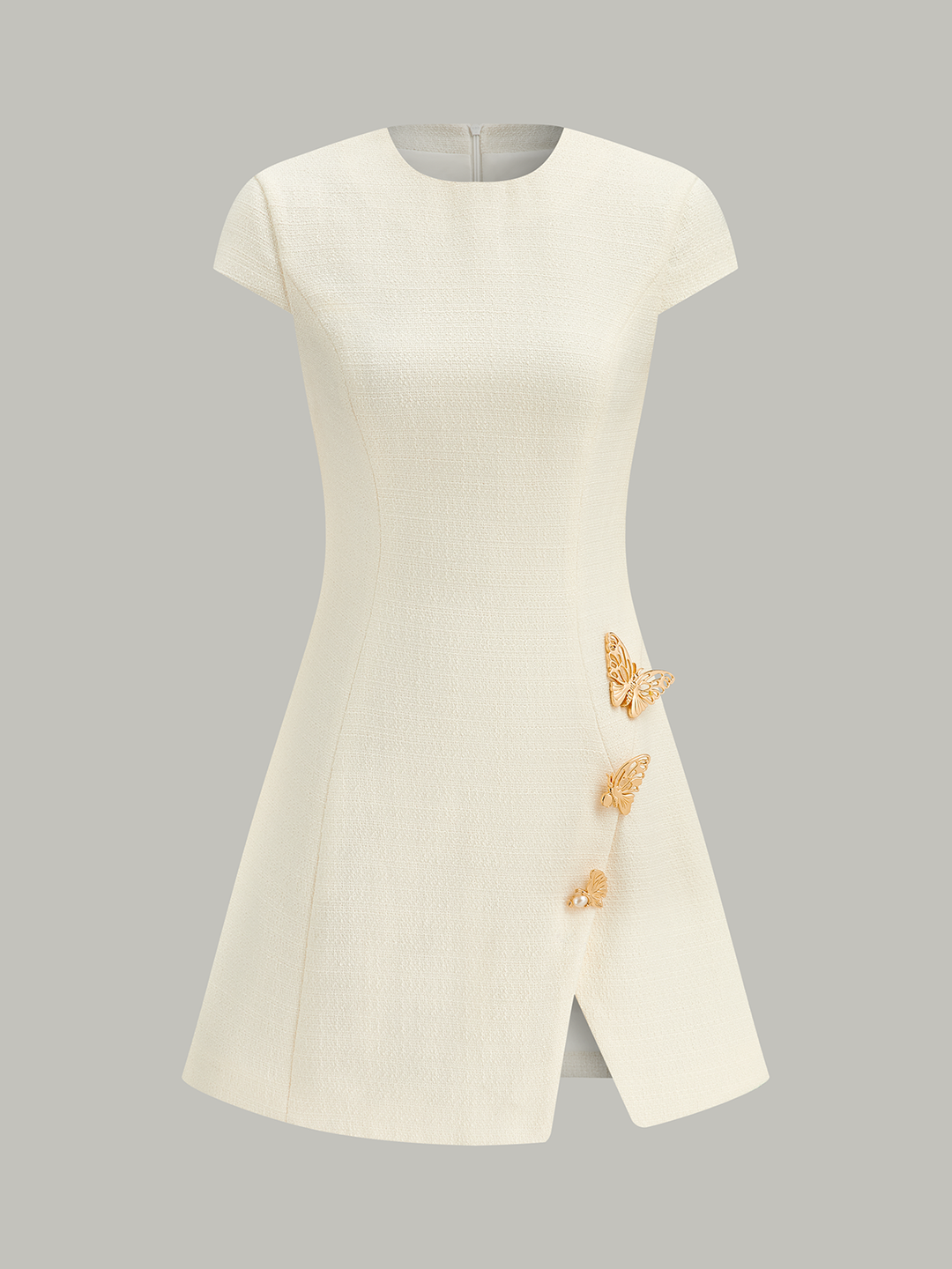 Butterfly Embellished Cap Sleeve Dress  Liora Lane Boutique Dresses