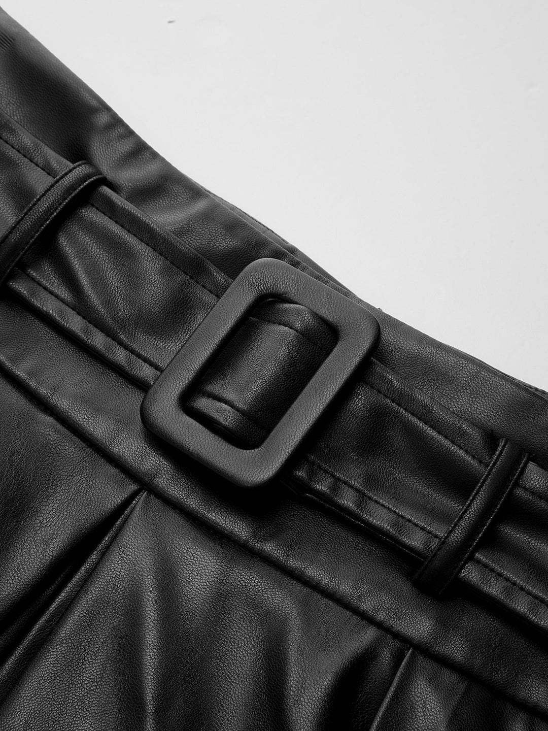 PU Leather Belted Maxi Skirt  Liora Lane Boutique Skirts