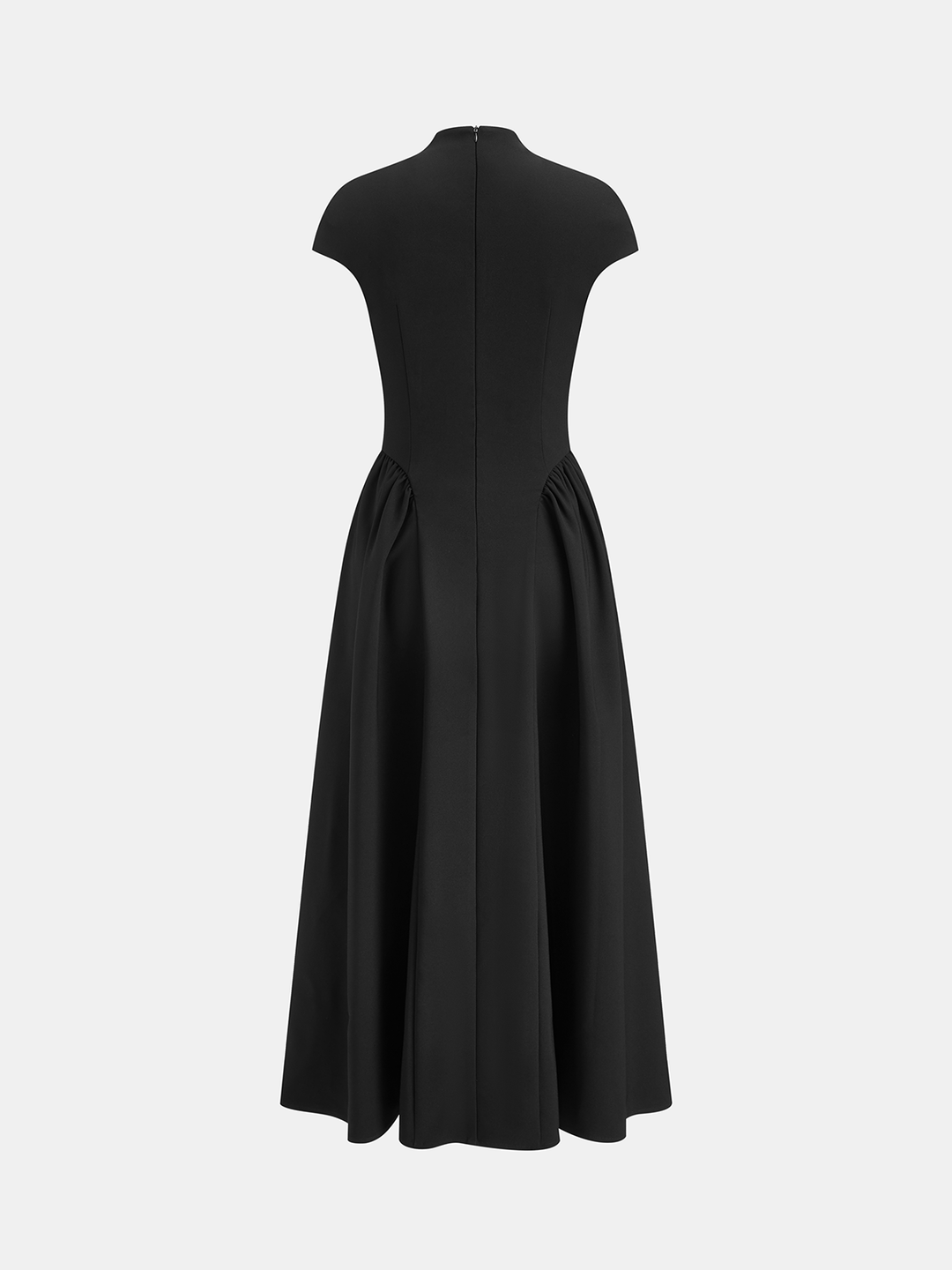Cap Sleeved Keyhole Neckline Flared Midi Dress  Liora Lane Boutique Dresses