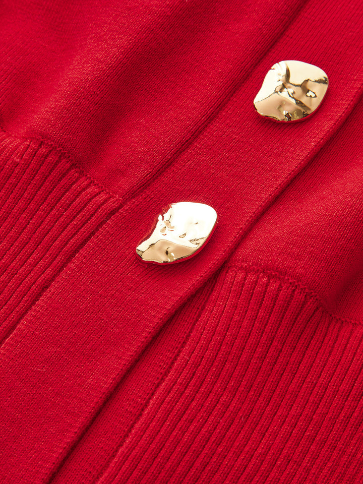 Wool Blend Cropped V-Neck Cardigan  Liora Lane Boutique Cardigans