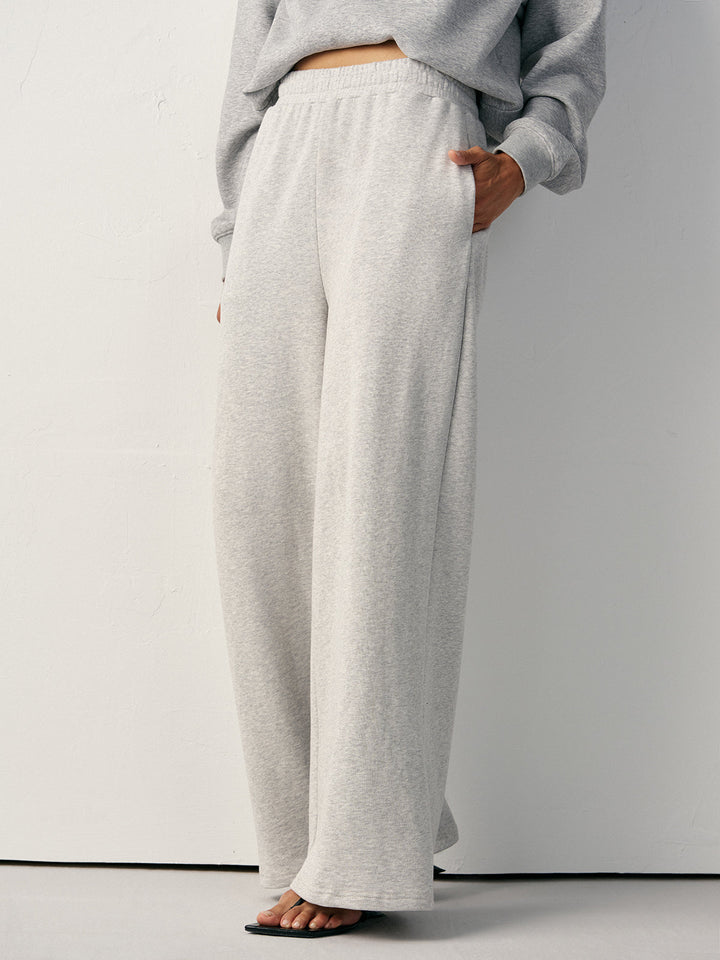 Cotton Blend Straight-Leg Sweatpants  Liora Lane Boutique Sweatpants