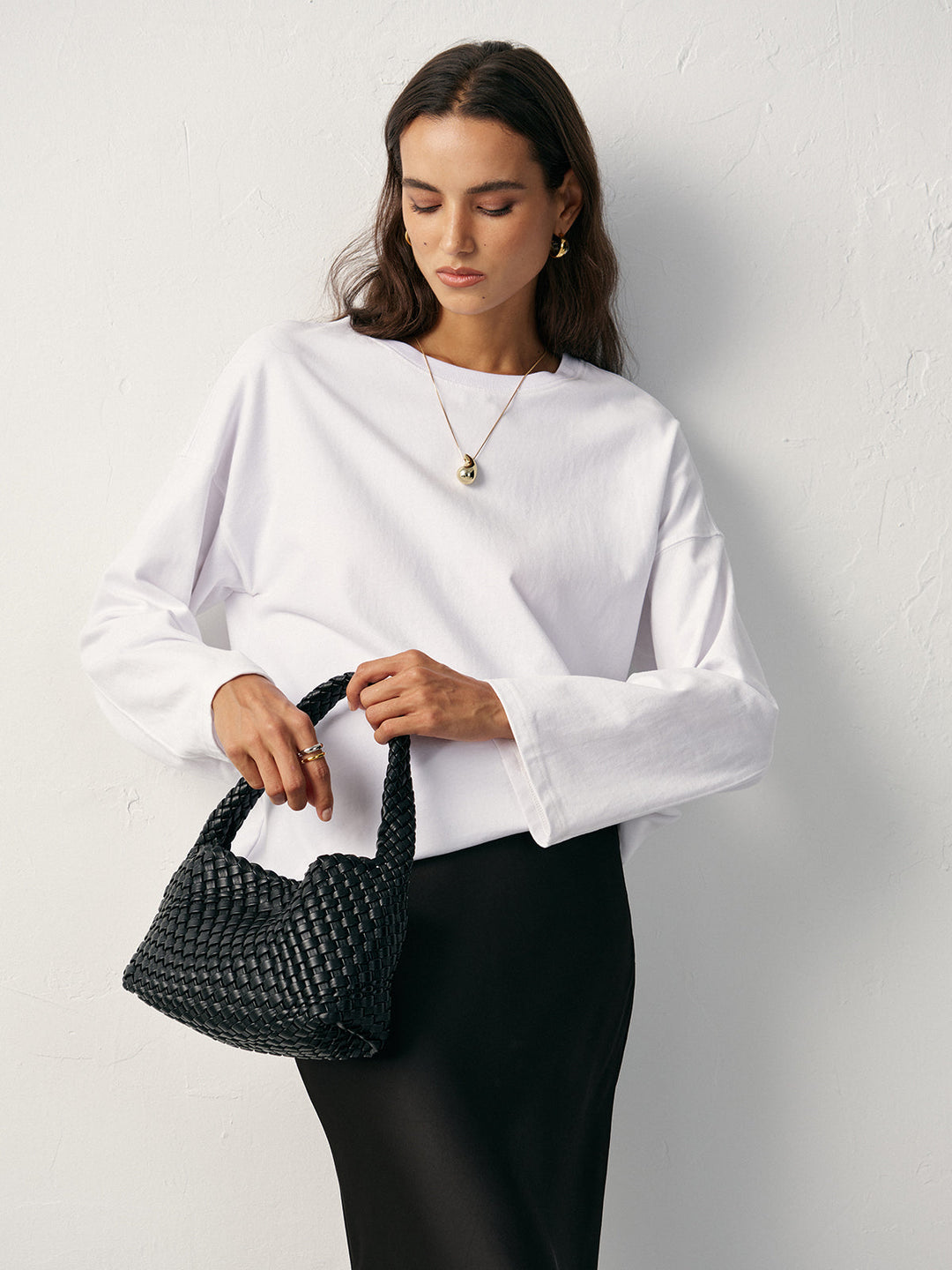 Long Sleeve Cotton T-Shirt  Liora Lane Boutique T-Shirts