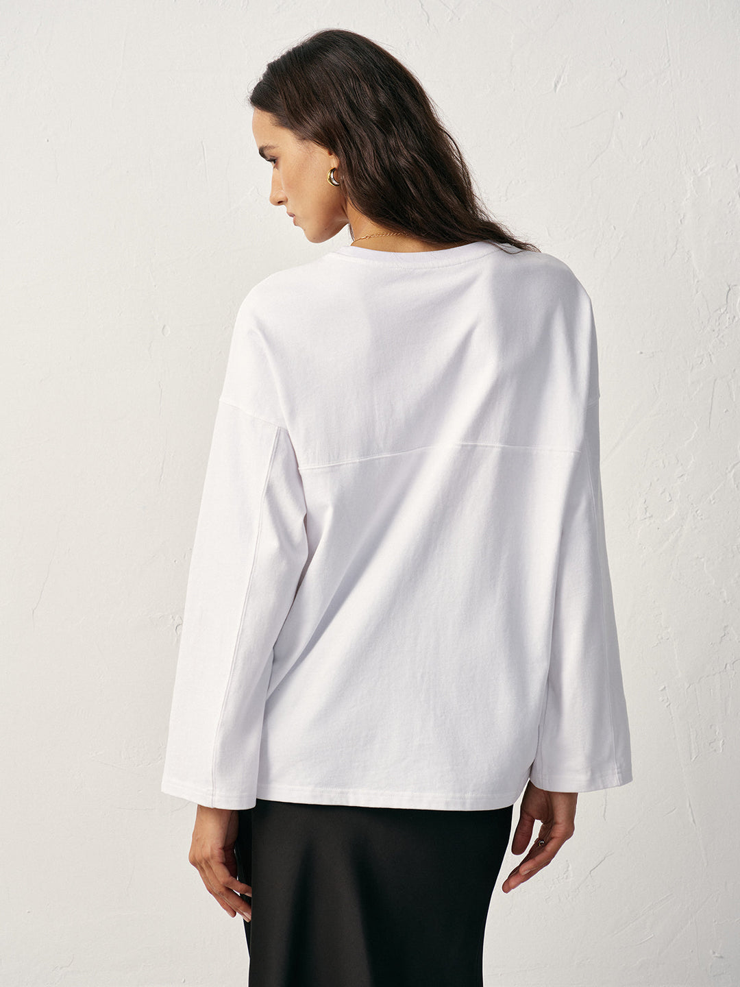 Long Sleeve Cotton T-Shirt  Liora Lane Boutique T-Shirts