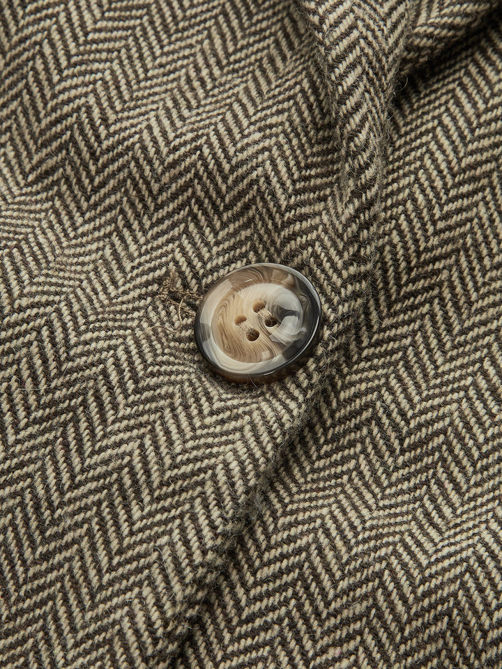 Large 3D Flower Single Button Tweed Blazer  Liora Lane Boutique Blazers
