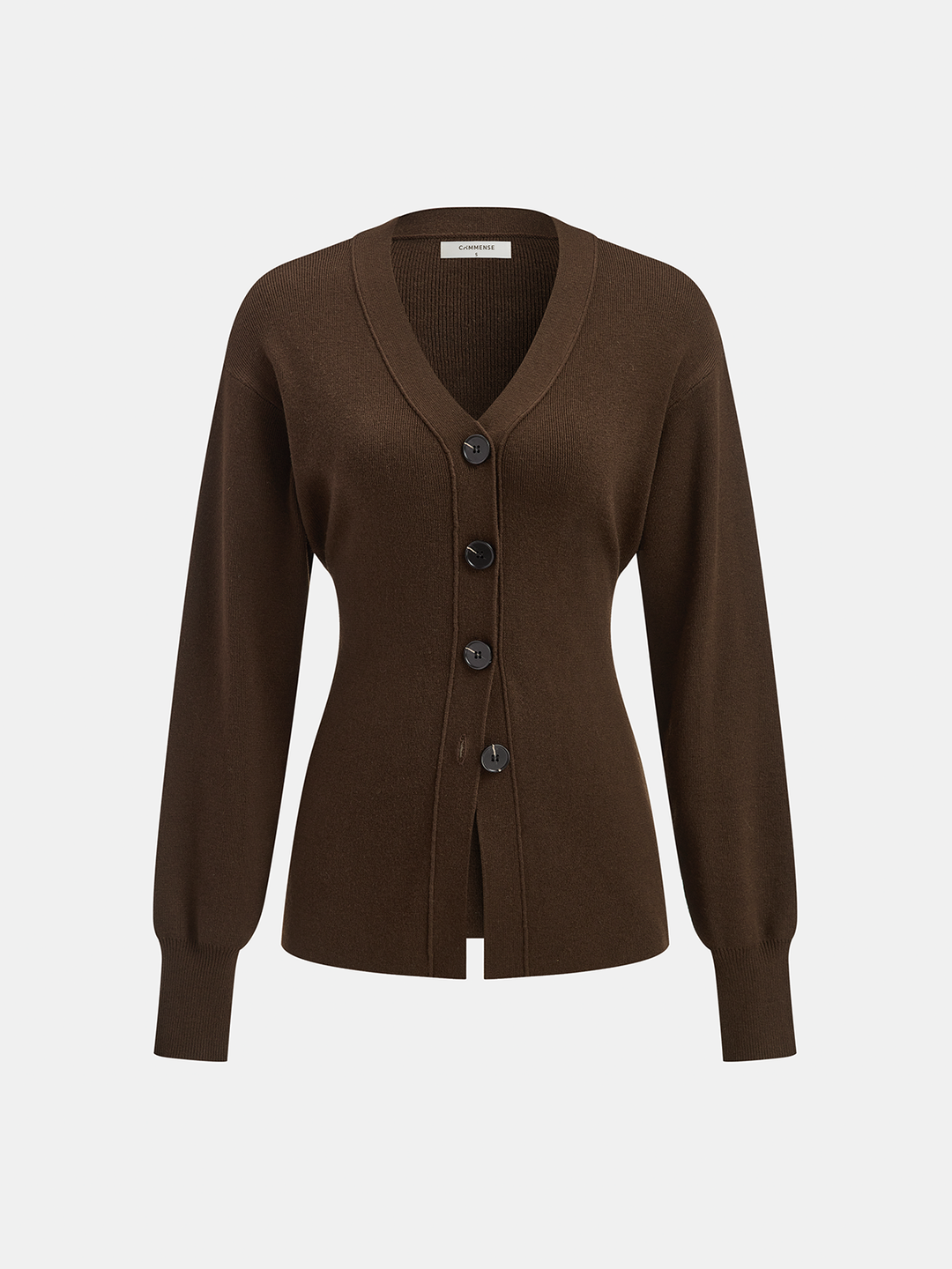 Wool-Blend V-Neck Button-Down Cardigan  Liora Lane Boutique Cardigans