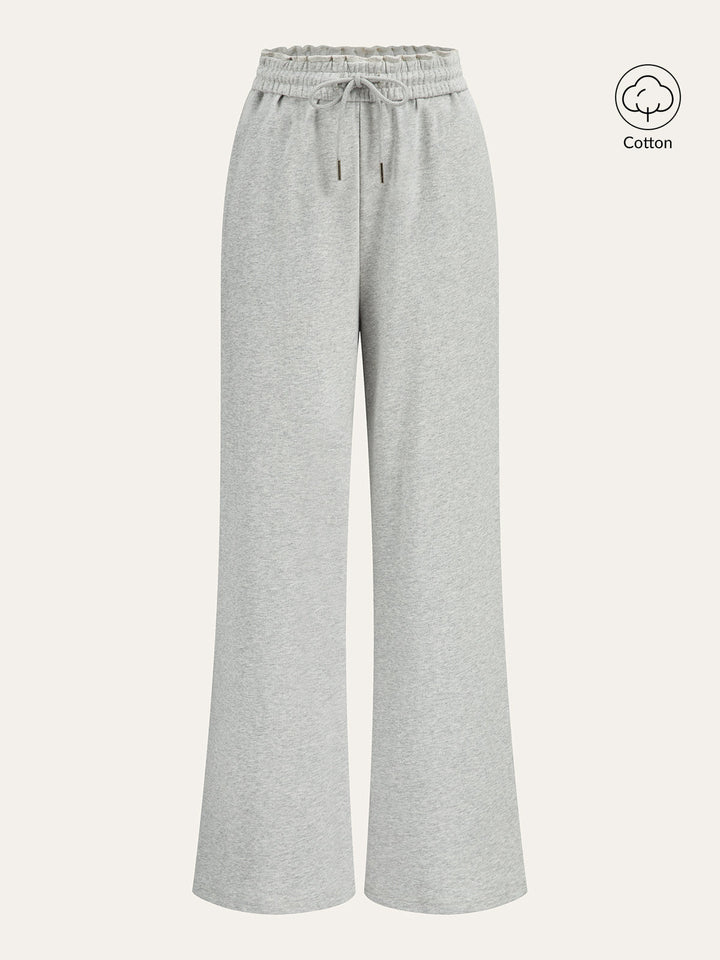 Cotton Blend Straight-Leg Sweatpants  Liora Lane Boutique Sweatpants