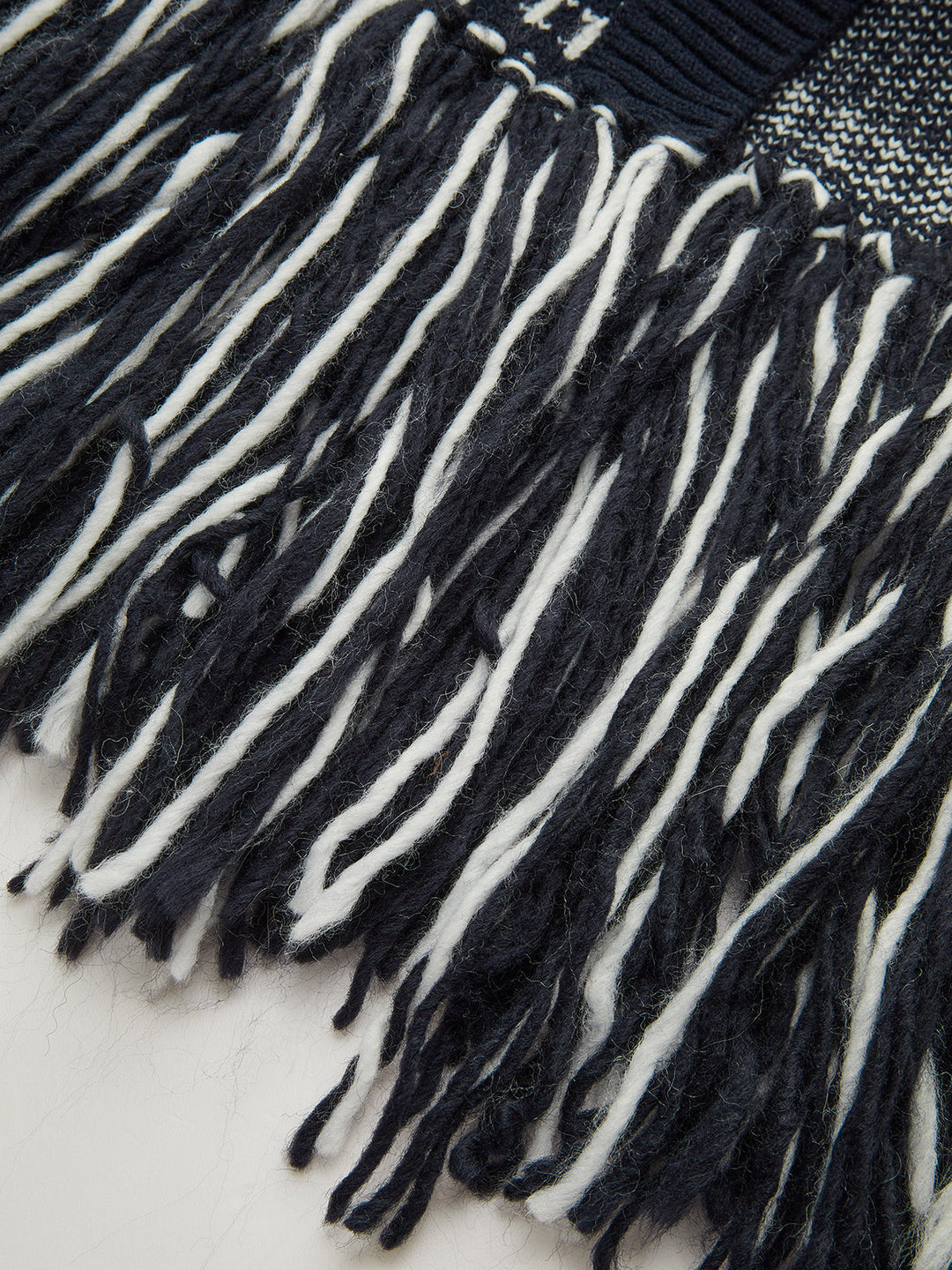 Horse-Pattern Wool Blend Fringe Cardigan  Liora Lane Boutique Cardigans