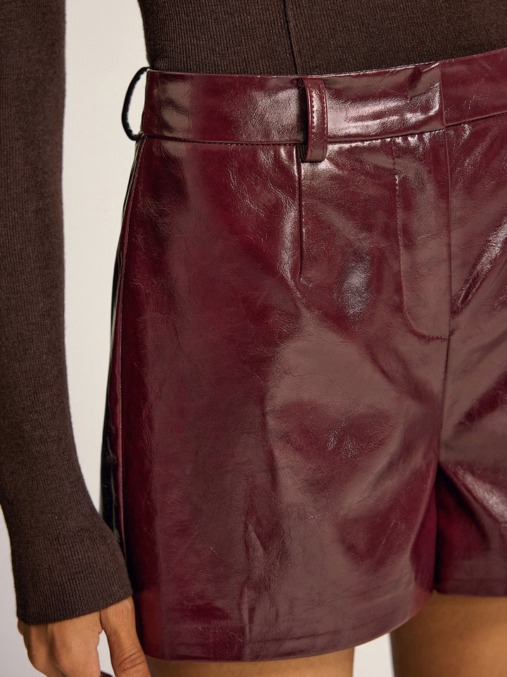 PU Leather Shorts without Belt  Liora Lane Boutique Shorts