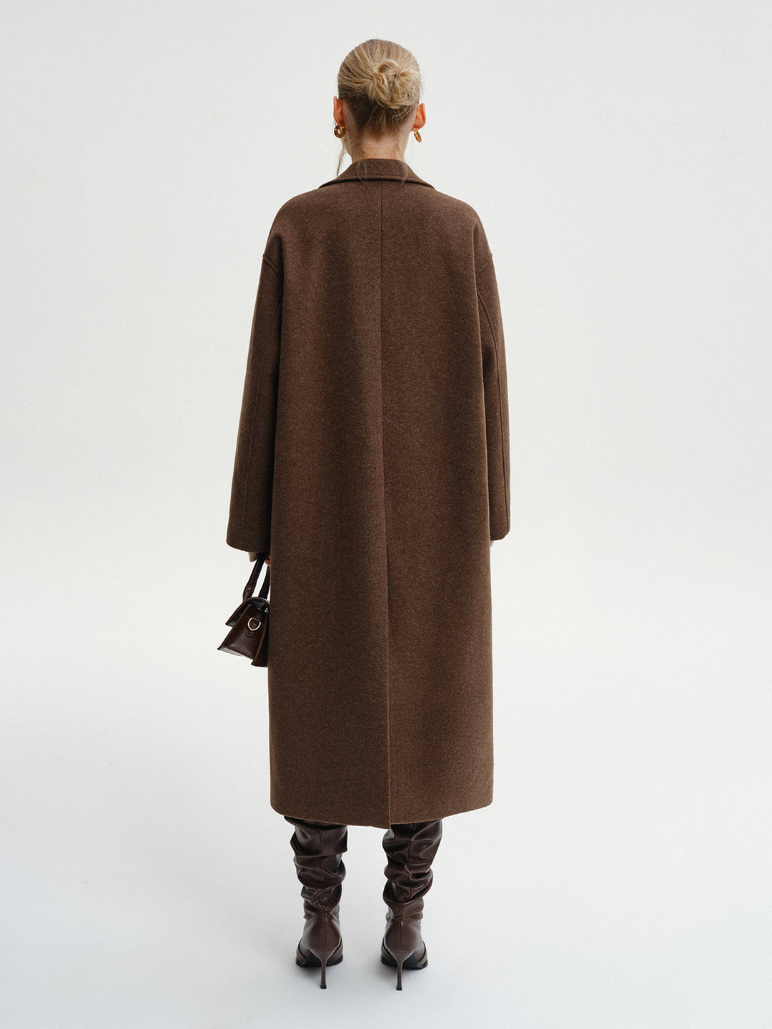 Oversized Tweed Long Coat  Liora Lane Boutique Wool Coats
