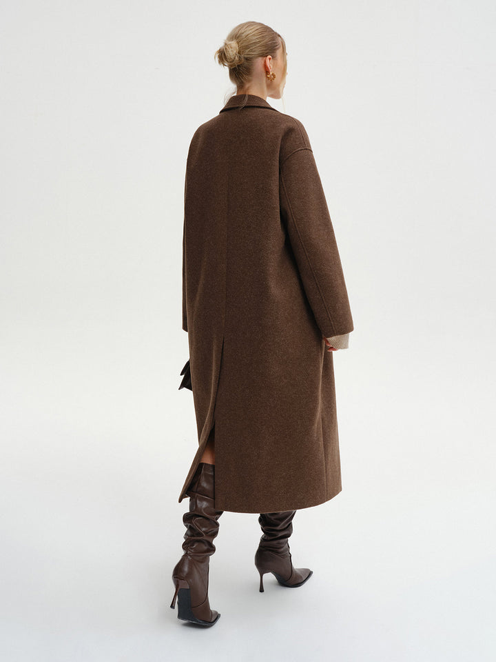 Oversized Tweed Long Coat  Liora Lane Boutique Wool Coats