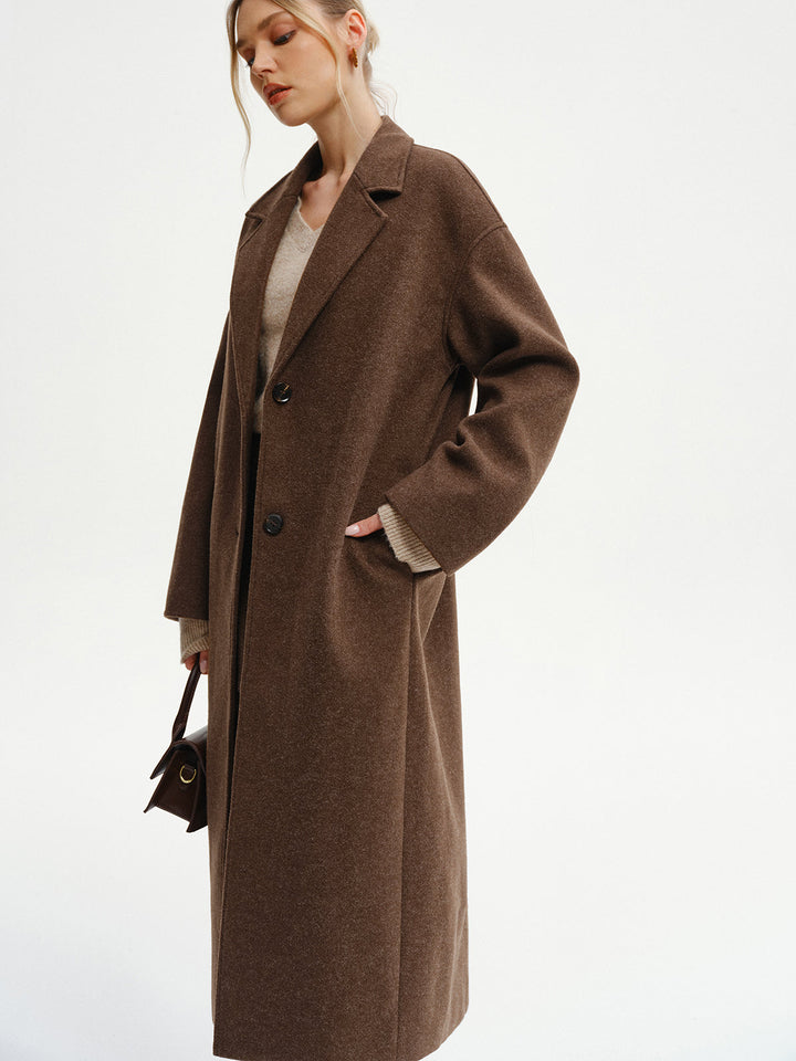 Oversized Tweed Long Coat  Liora Lane Boutique Wool Coats