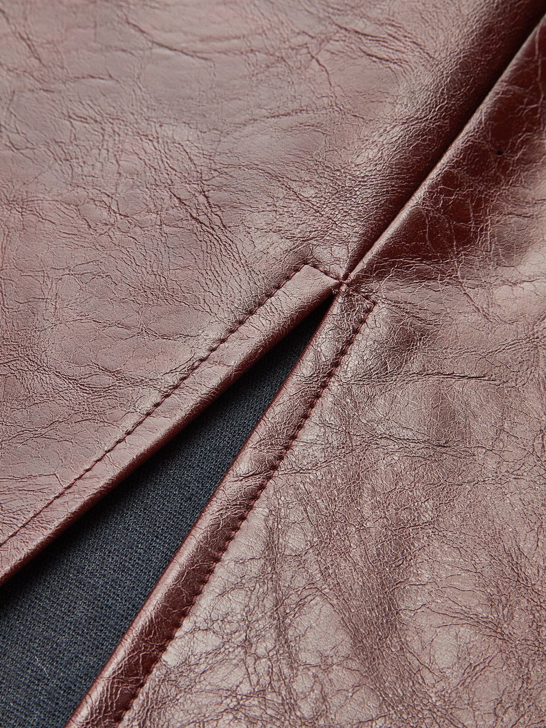 Knot Detail Slit Faux Leather Midi Skirt  Liora Lane Boutique Skirts