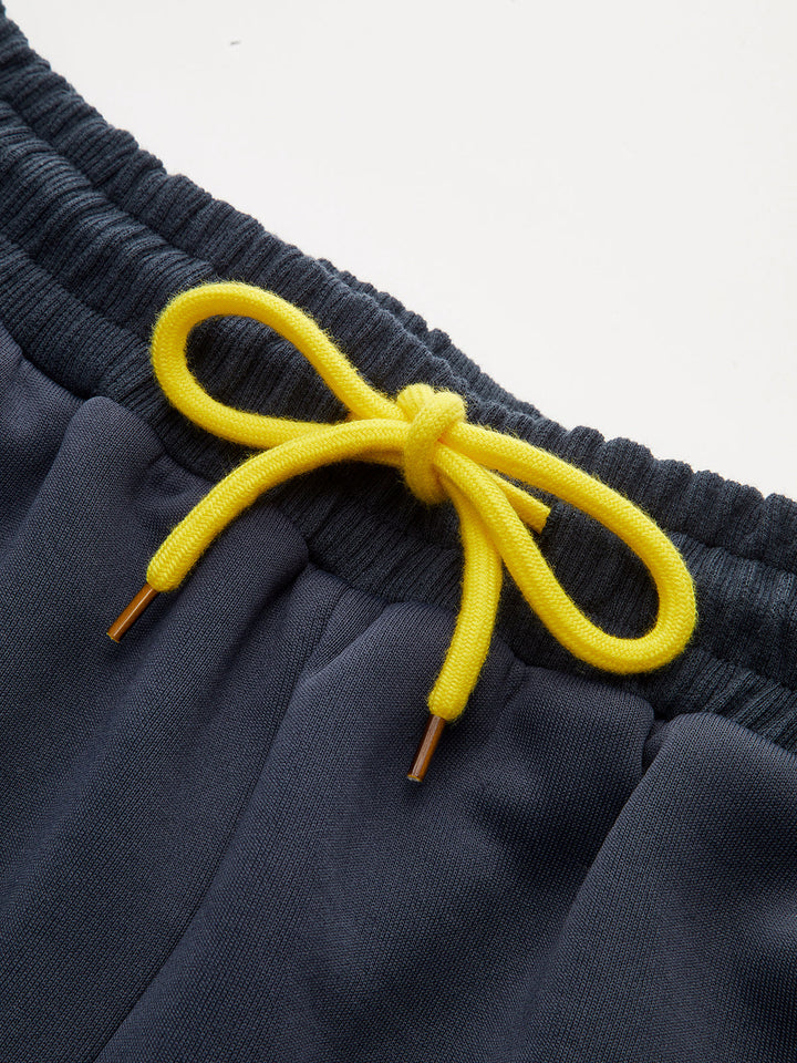 Striped Drawstring Curved-Leg Sweatpants  Liora Lane Boutique Sweatpants