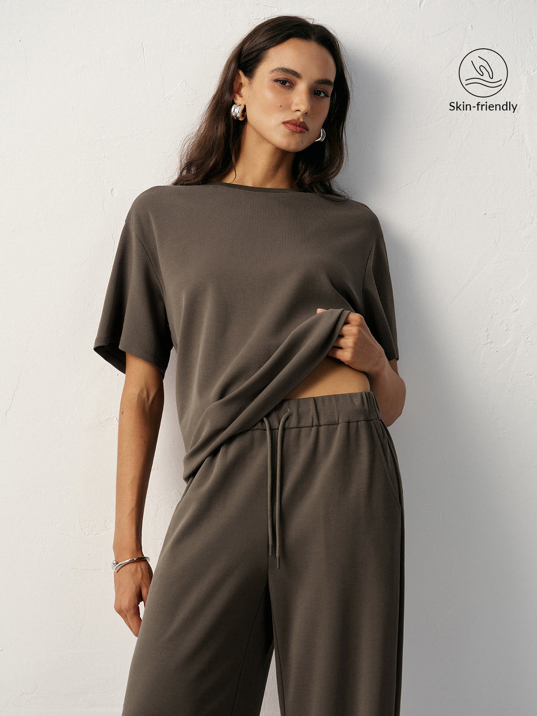 Short Sleeve Crew Neck T-Shirt  Liora Lane Boutique T-Shirts