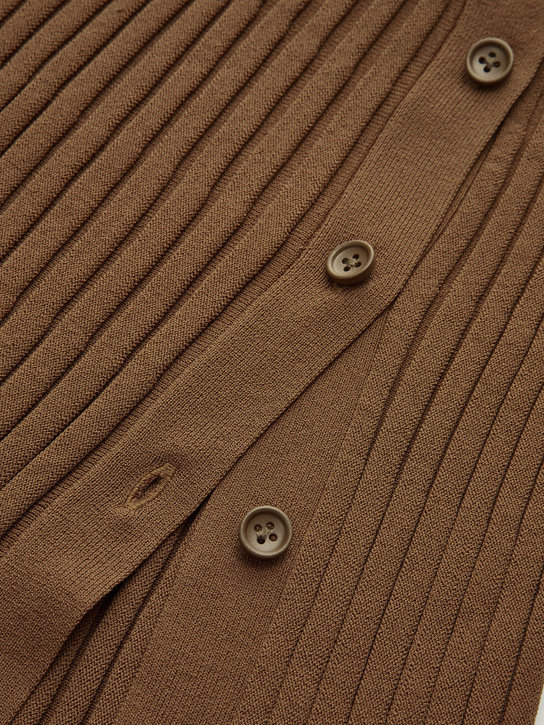 Ribbed Side Slit Button Detail Midi Skirt  Liora Lane Boutique Sweater Skirts