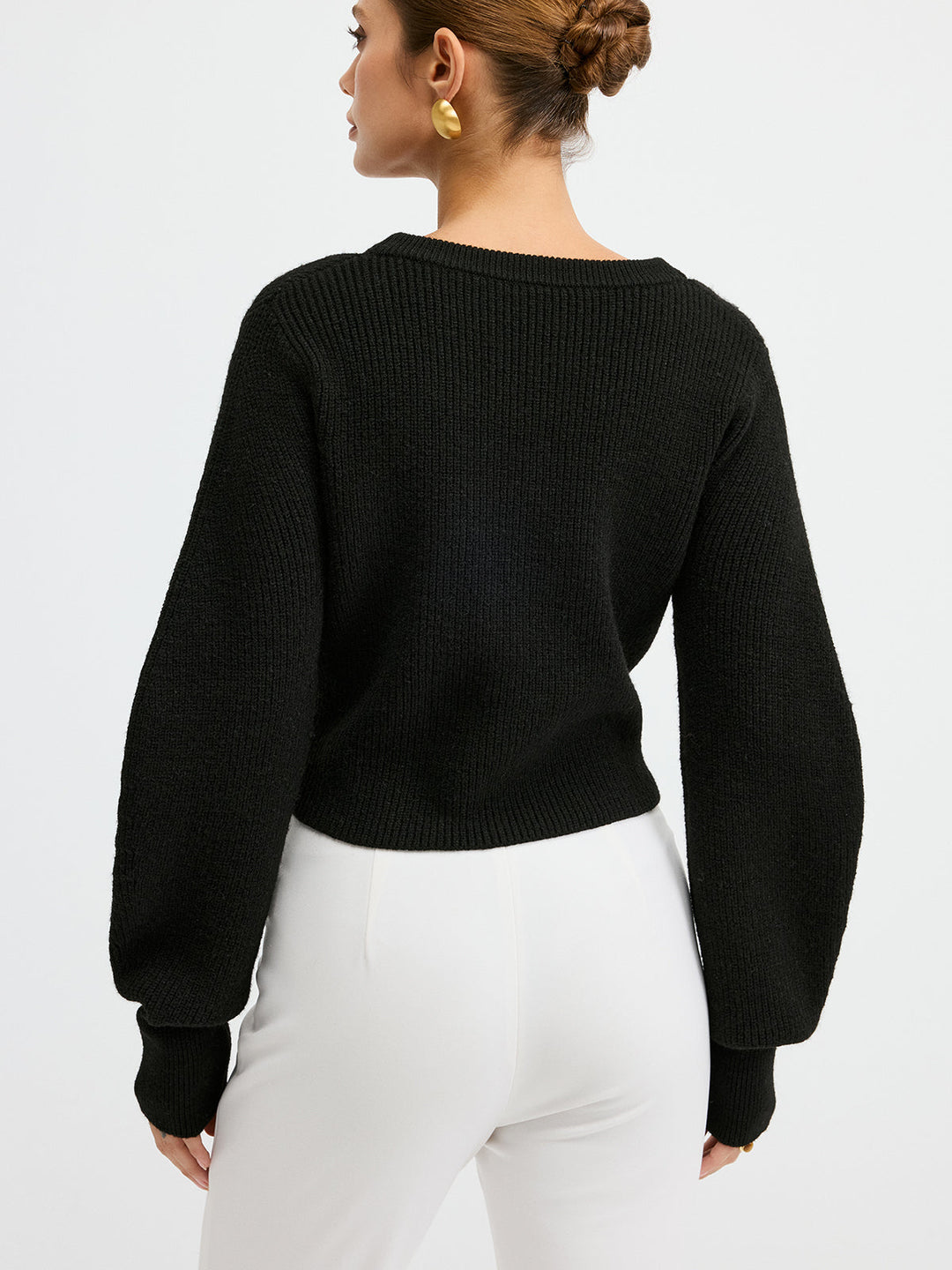 Lace Hem Wool Blend Cardigan  Liora Lane Boutique Cardigans