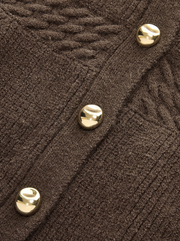 Shawl Collar Peplum Knit Cardigan  Liora Lane Boutique Cardigans