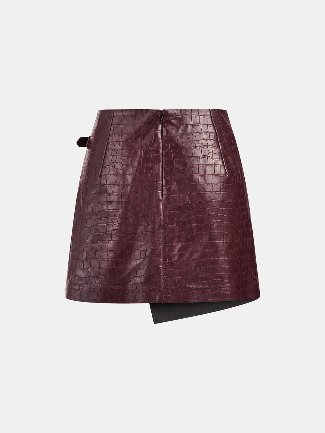 Crocodile Embossed PU Leather Mini Skirt  Liora Lane Boutique Skirts