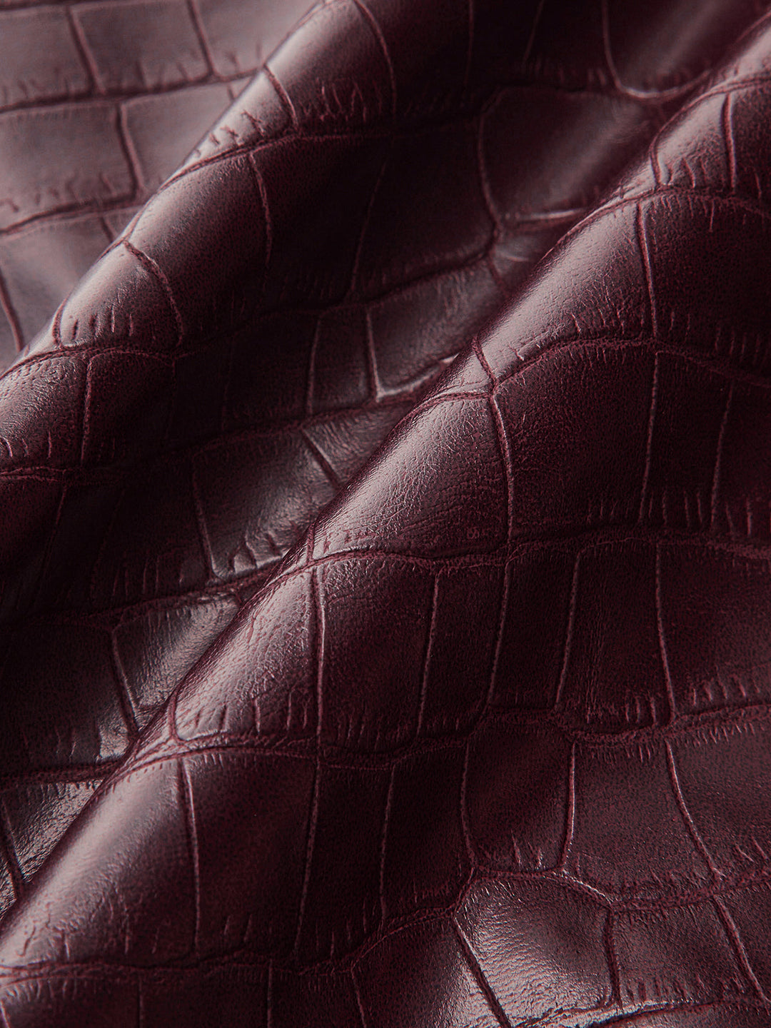Crocodile Embossed PU Leather Mini Skirt  Liora Lane Boutique Skirts